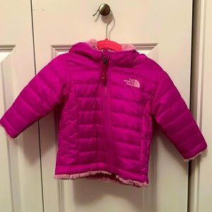 North Face Baby Down Hooded Jacket. 3-6 month.